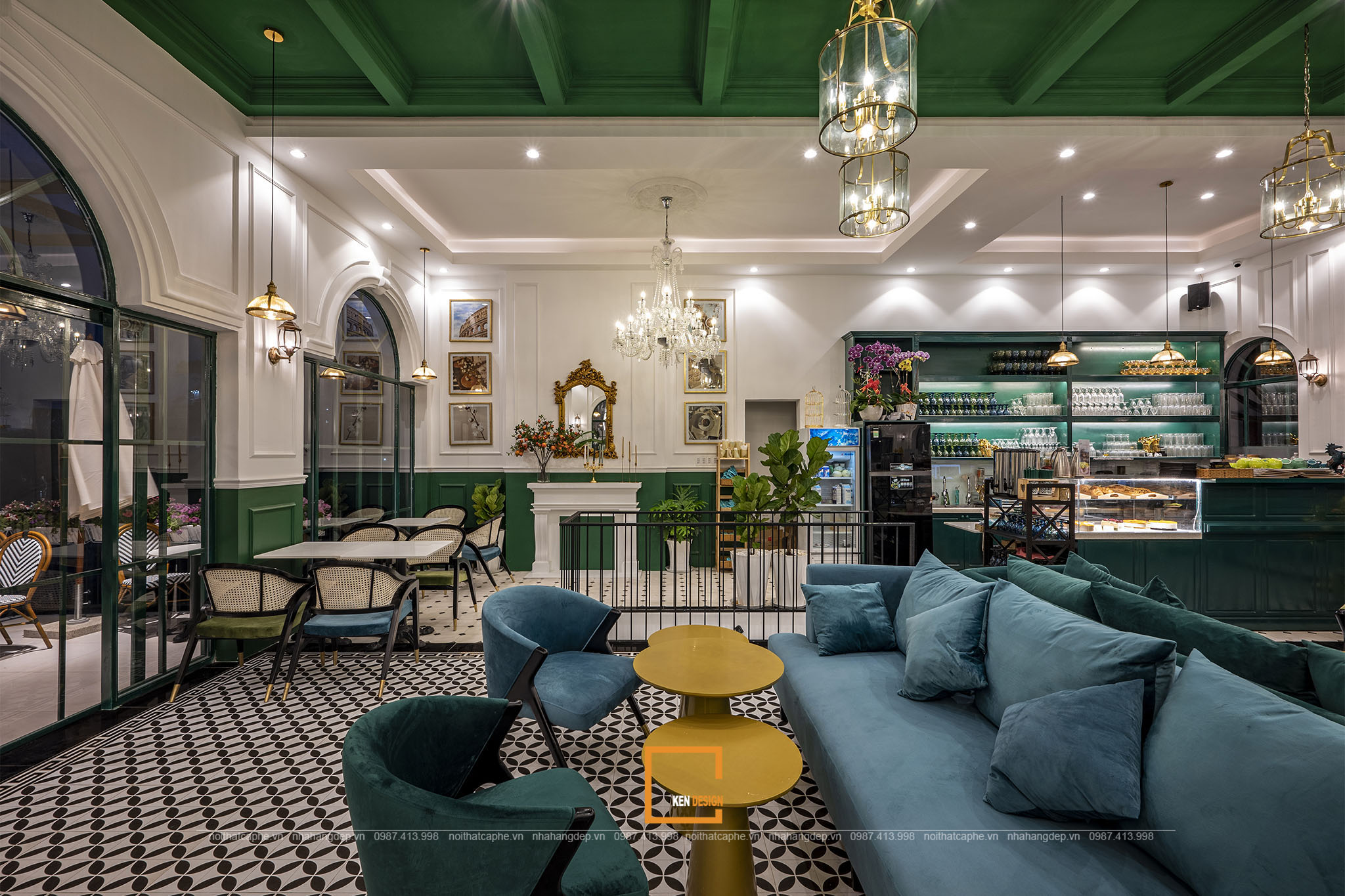 Trang trí quán cafe phong cách Châu Âu