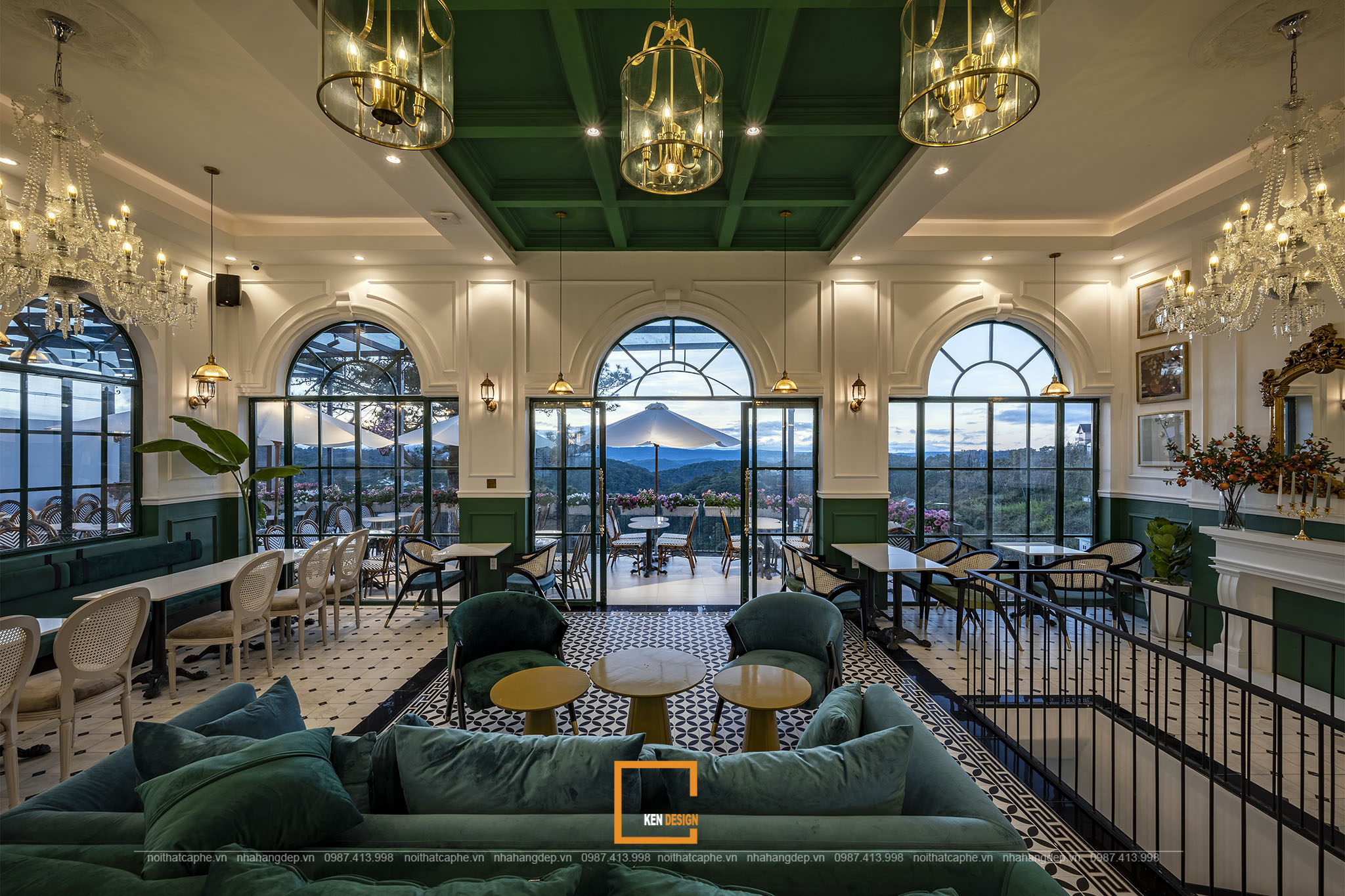 Thiết kế quán cafe phong cách Châu Âu
