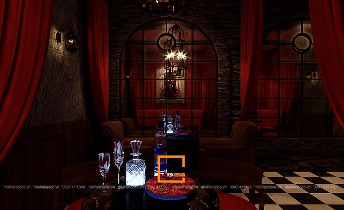 Mẫu thiết kế tầng 1 bar club sixth sense