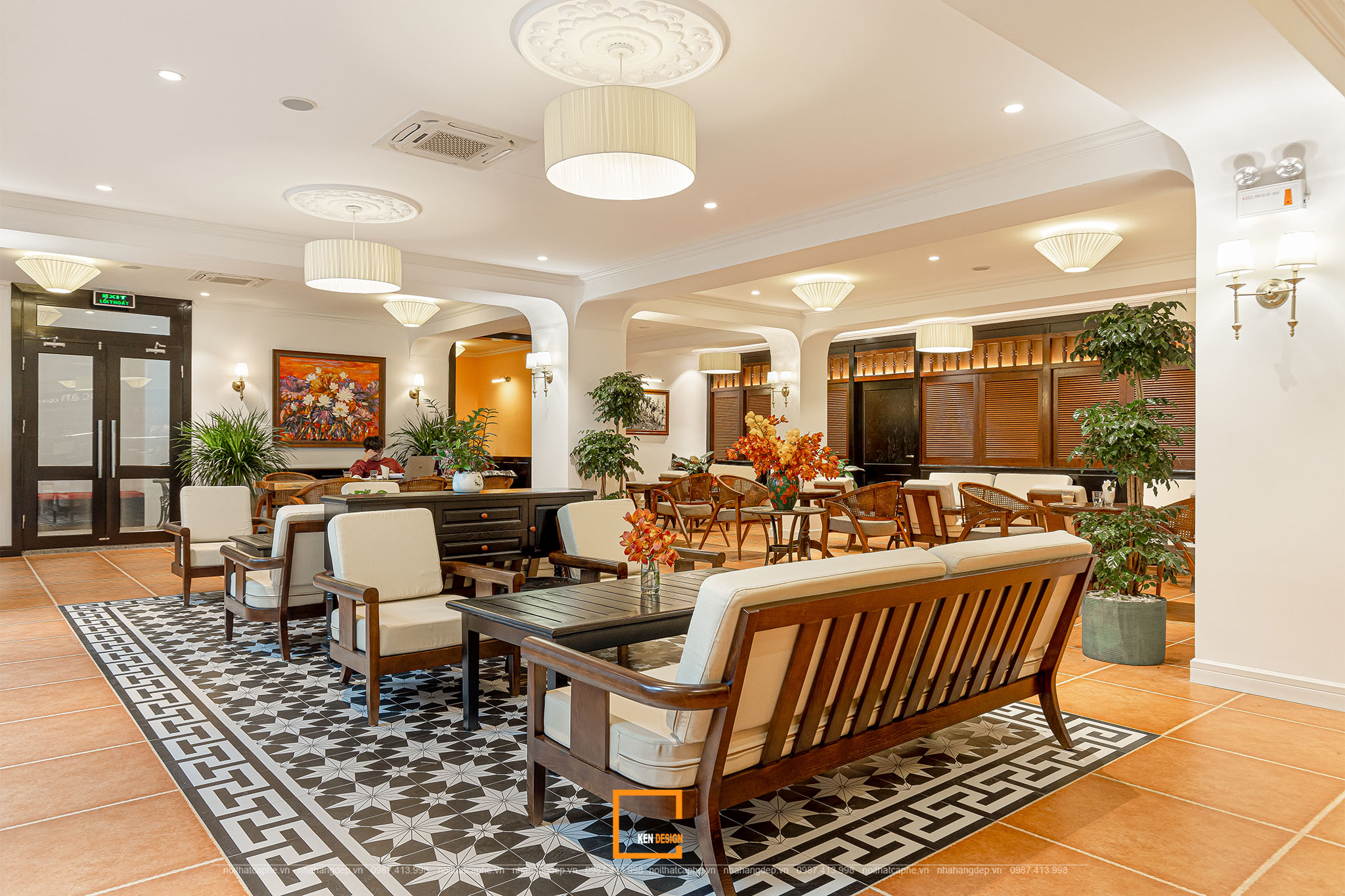 Thiết kế nội thất quán cafe Mộc An