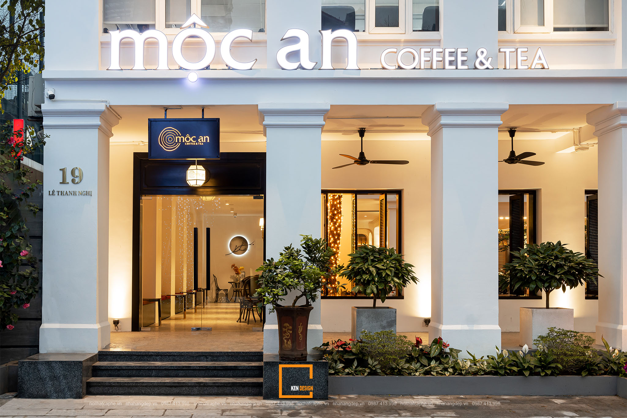 Thiết kế nội thất quán cafe Mộc An