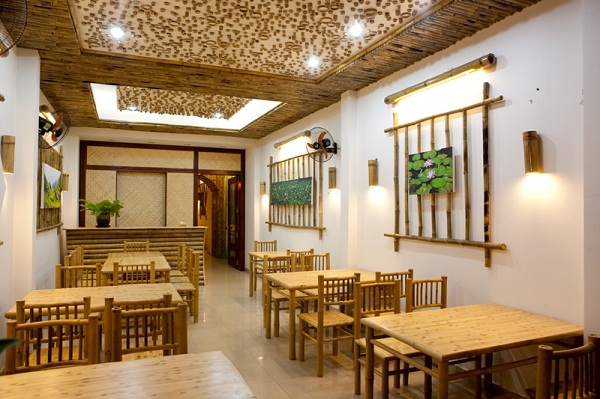 nội thất nhà hàng chay