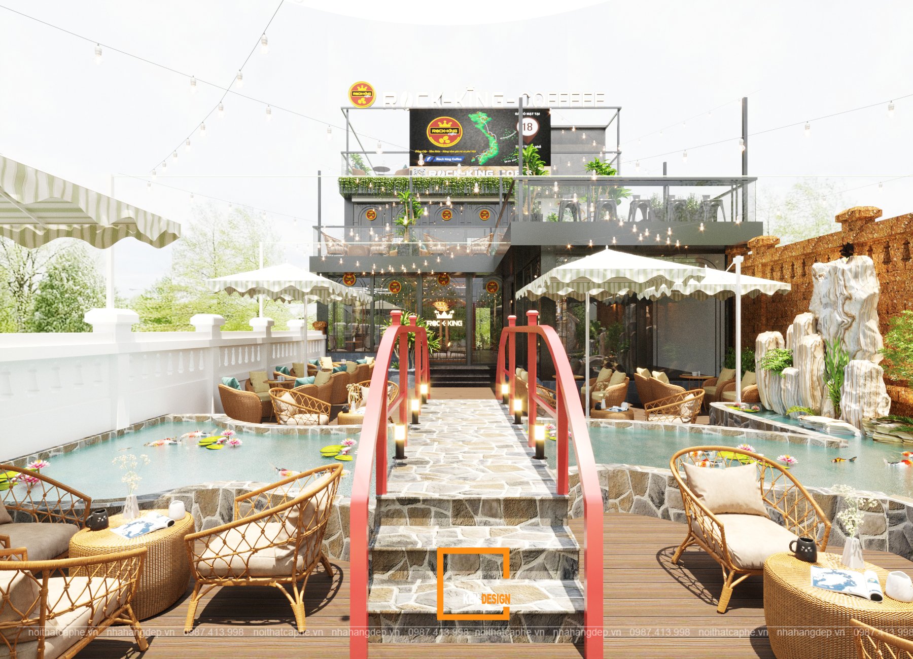Thiết kế Rock King Coffee Quảng Ninh
