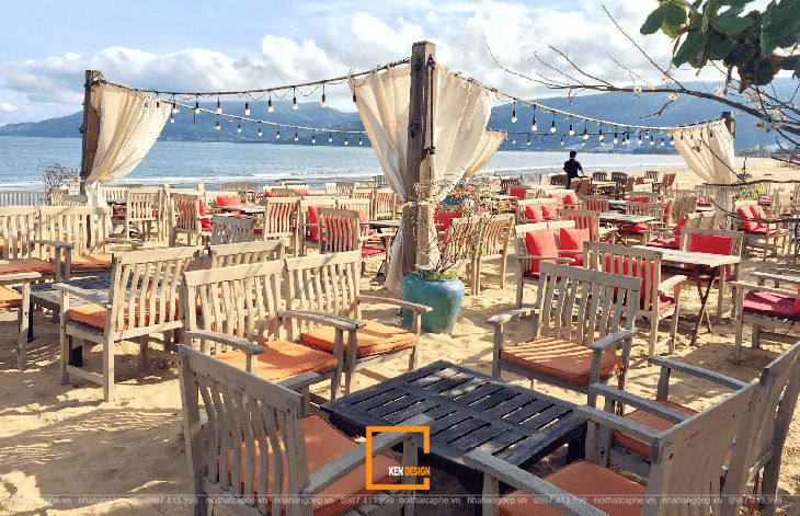thiết kế quán cafe ven biển