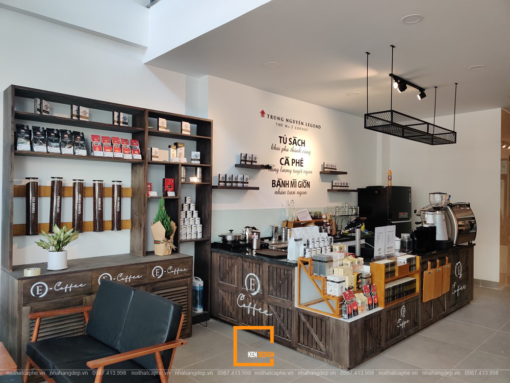 nội thất quán cafe Trung Nguyên E-Coffee