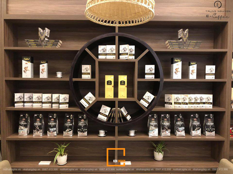 nội thất quán cafe Trung Nguyên E-Coffee