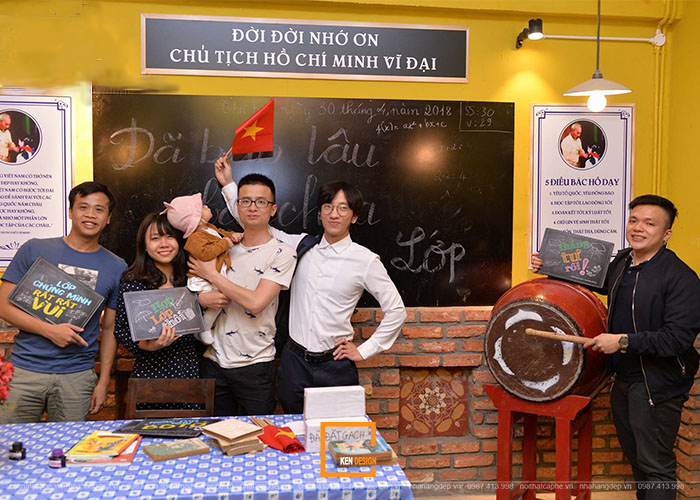 không gian nhà hàng bò tơ quán mộc