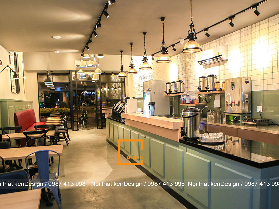 thiết kế nội thất quán cafe nhà ống