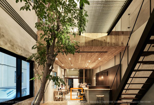 thiết kế nội thất quán cafe nhà ống