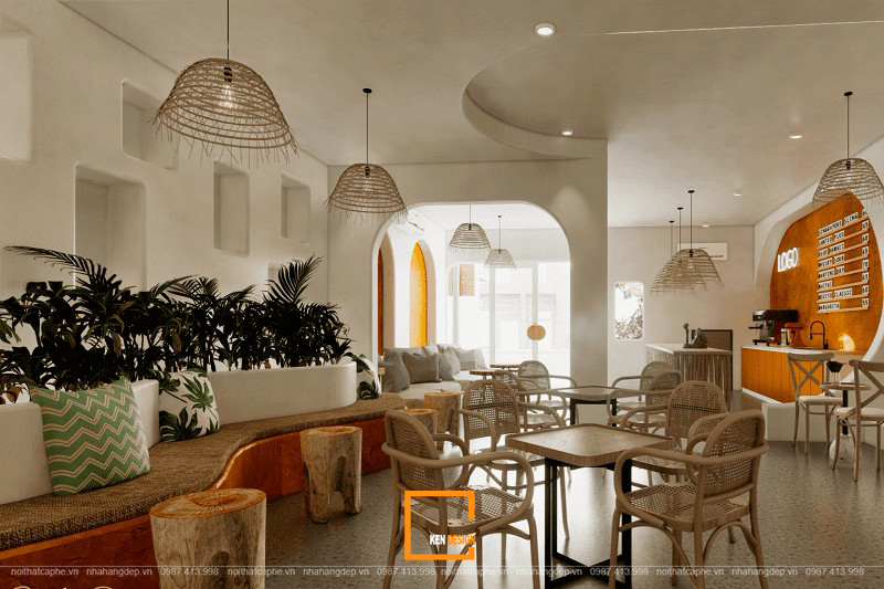  thiết kế quán cafe phong cách Địa Trung Hải