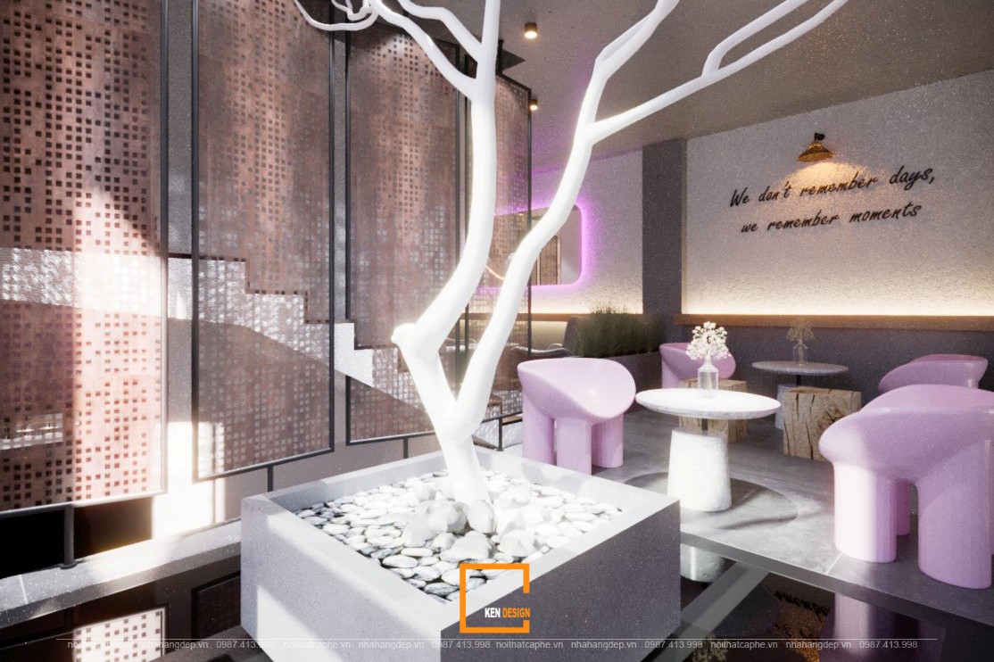 thiết kế nội thất quán cafe Le Petit Moment