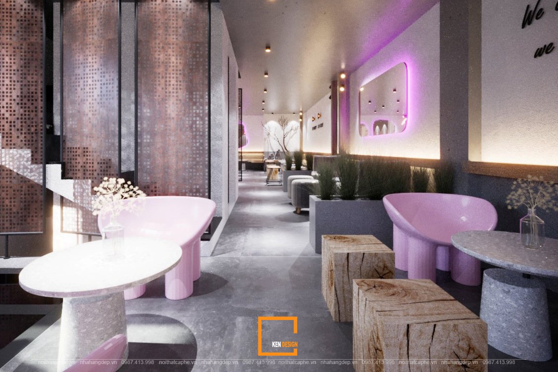 thiết kế nội thất quán cafe Le Petit Moment