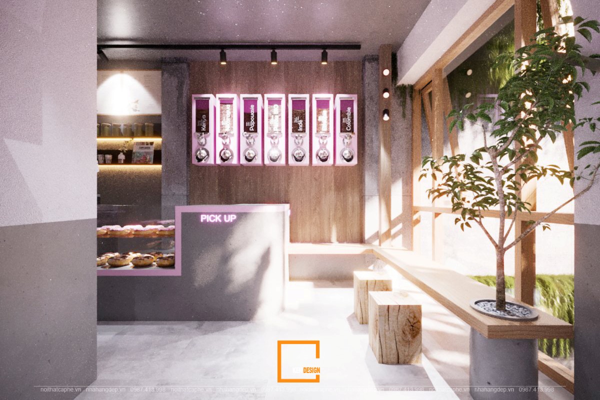 thiết kế nội thất quán cafe Le Petit Moment