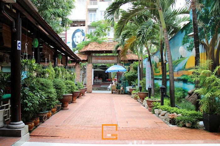 thiết kế nội thất quán nhậu sân vườn