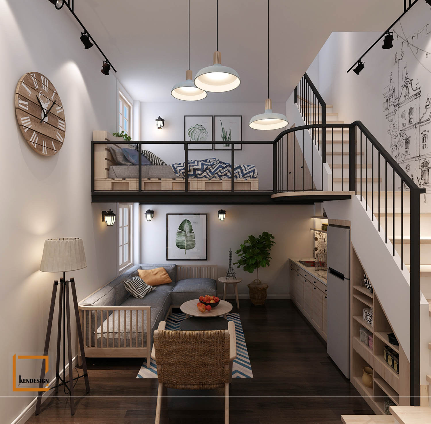 thiết kế nội thất homestay
