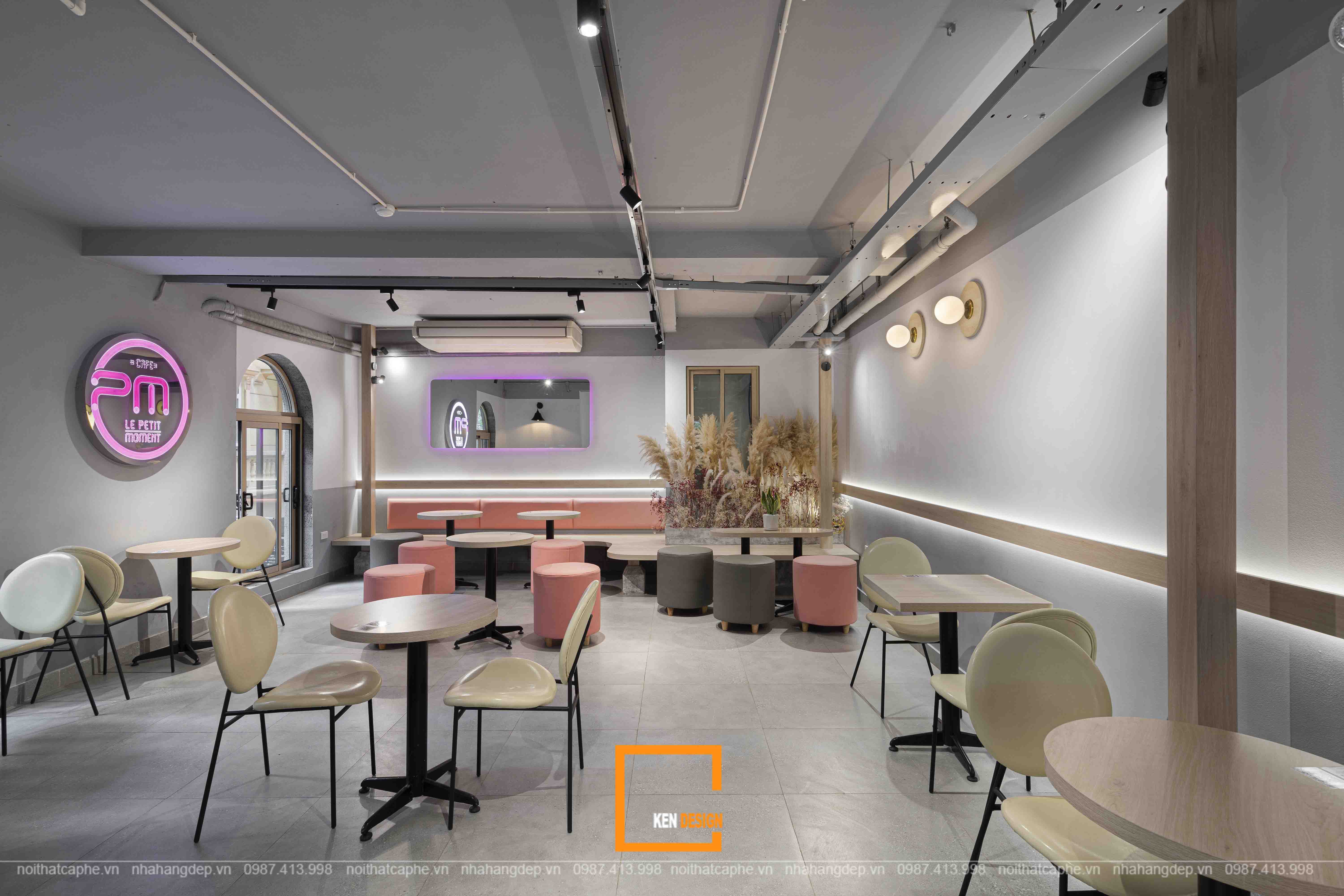 thiết kế quán cafe phong cách