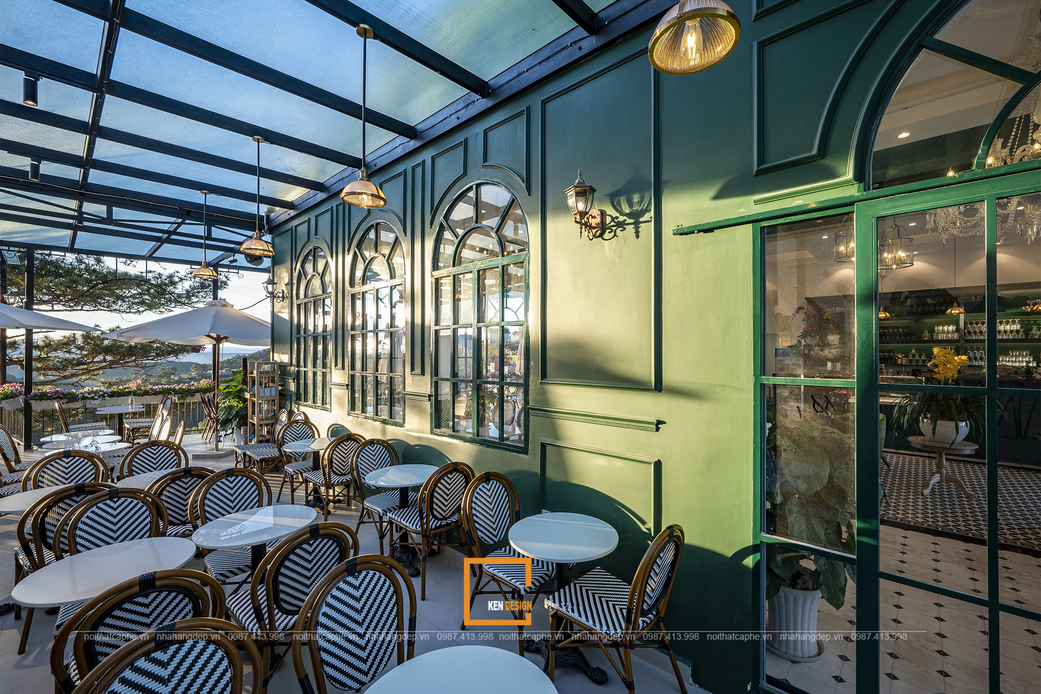 thiết kế quán cafe phong cách