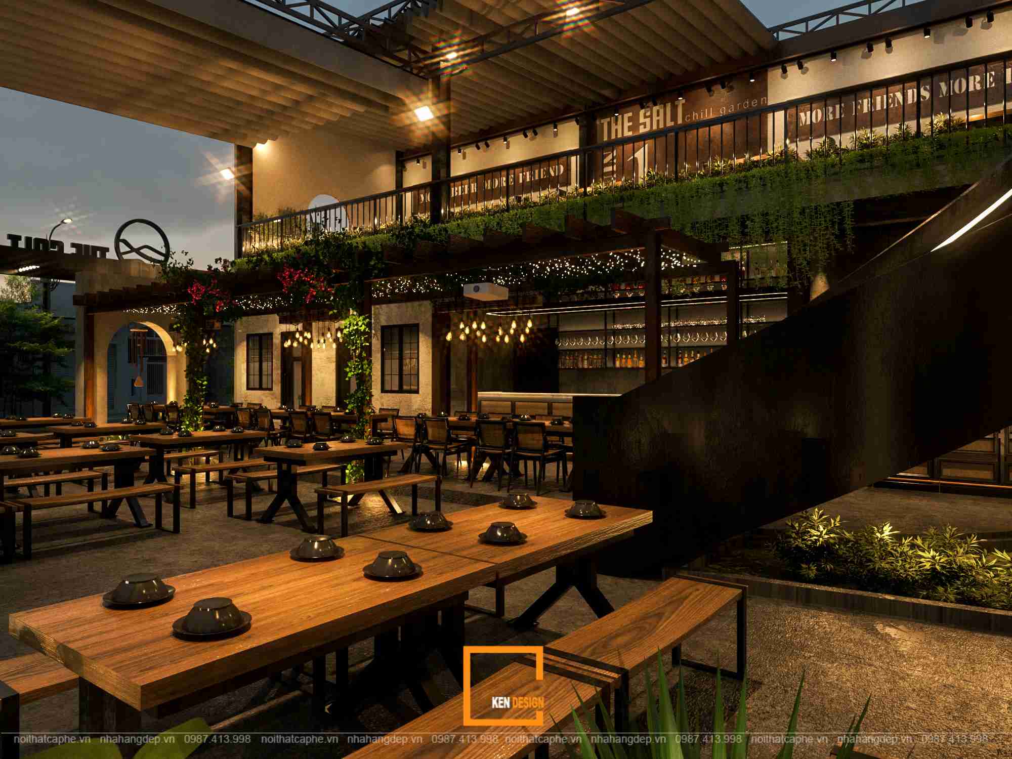 Thiết kế nhà hàng Salt Chill Garden