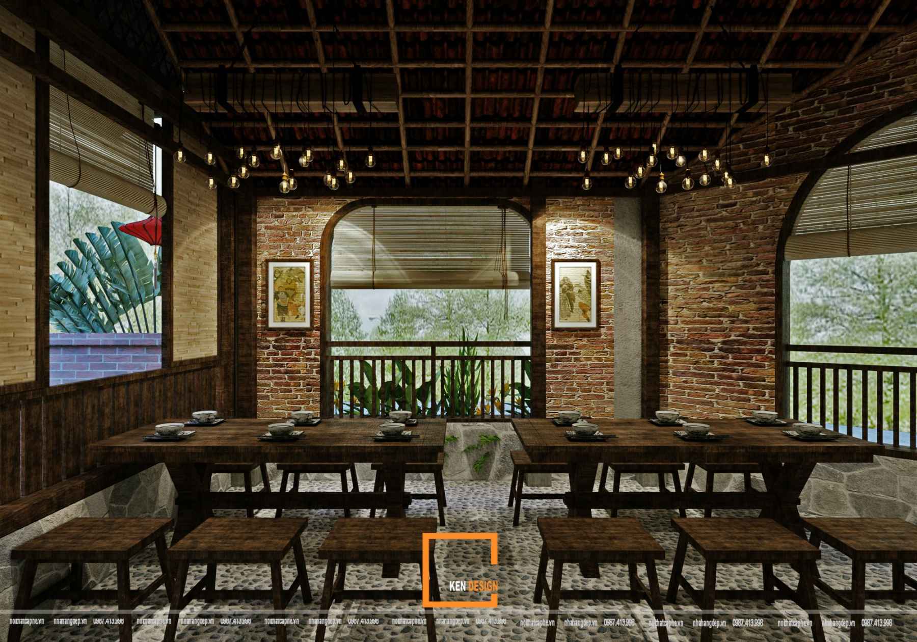 Thiết kế nhà hàng Hoa Sơn Quán