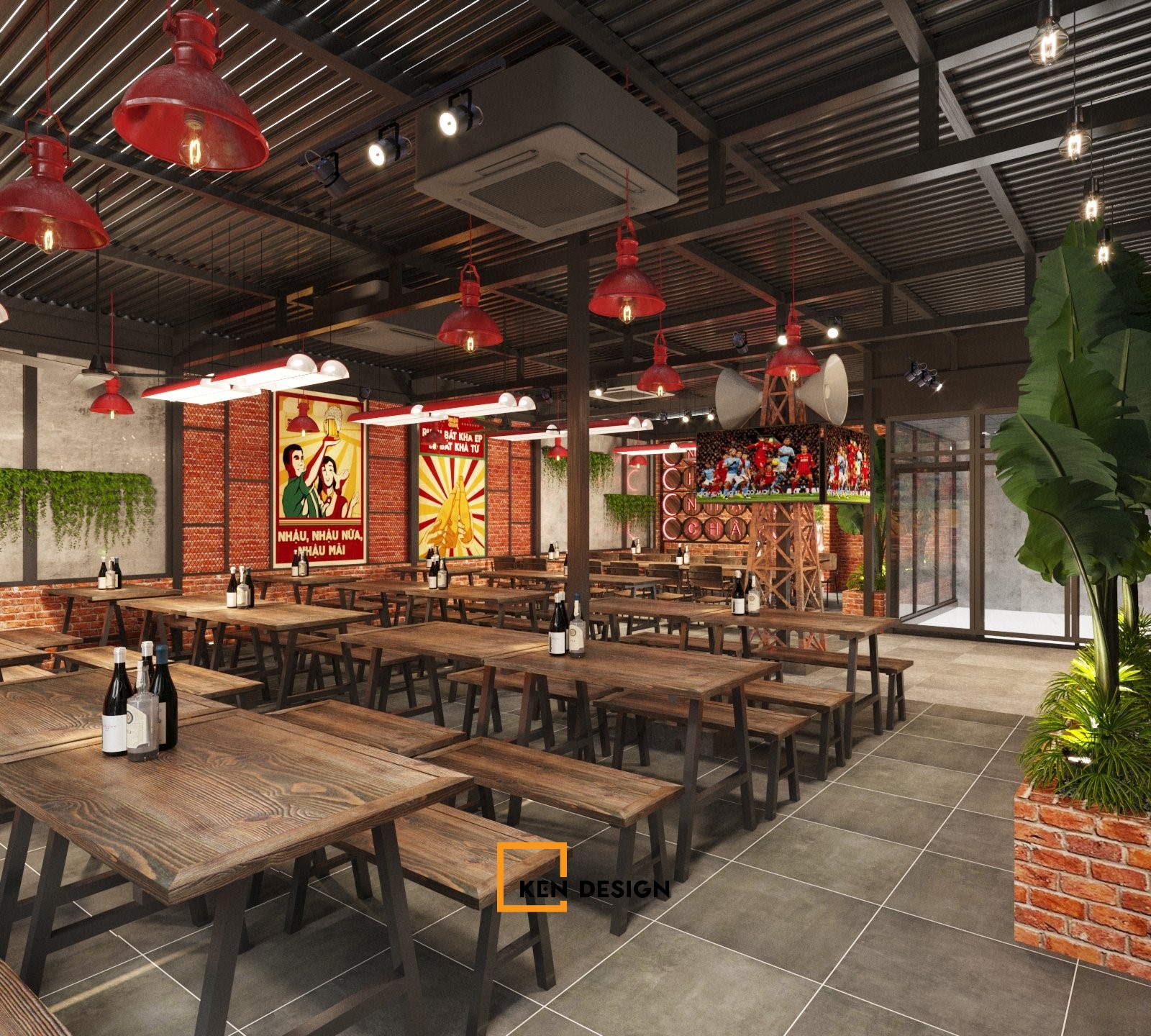 Thiết kế nhà hàng Nhậu Châm