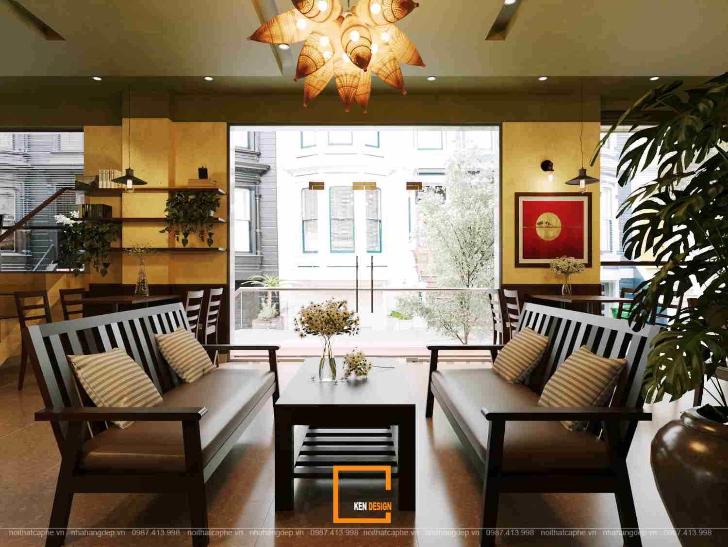 Thiết kế quán cafe Tic Coffee
