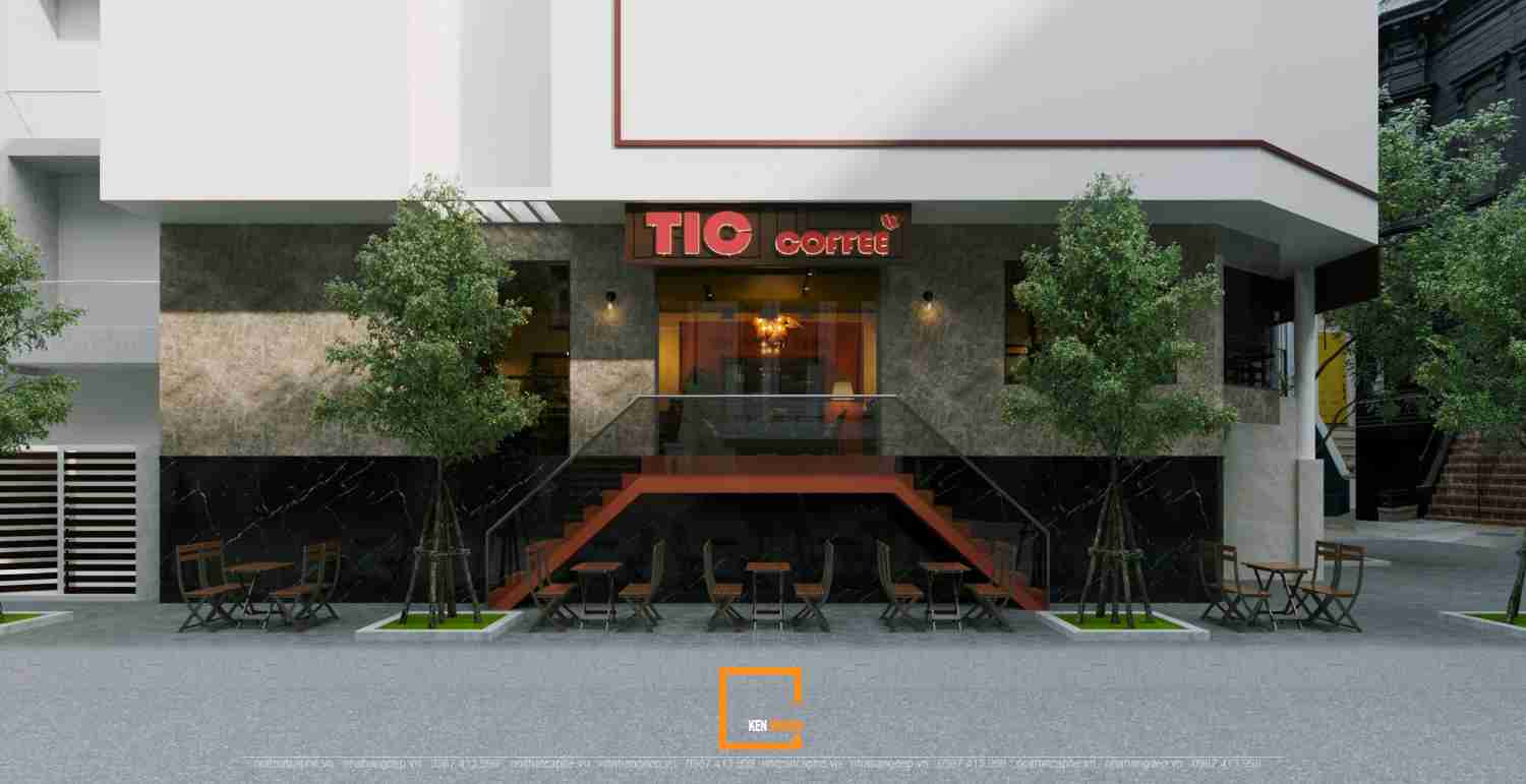 Thiết kế quán cafe Tic Coffee