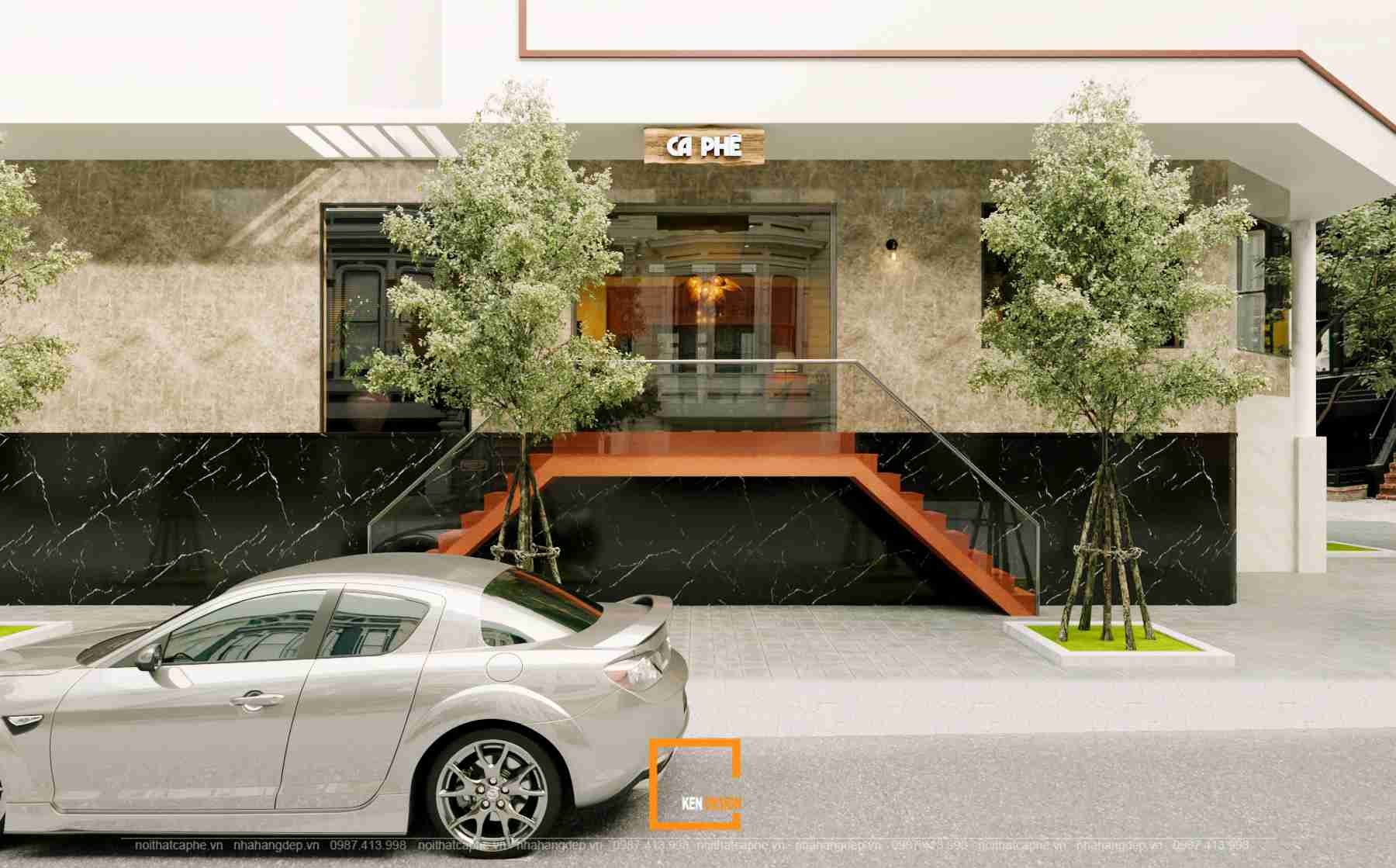 Thiết kế quán cafe Tic Coffee