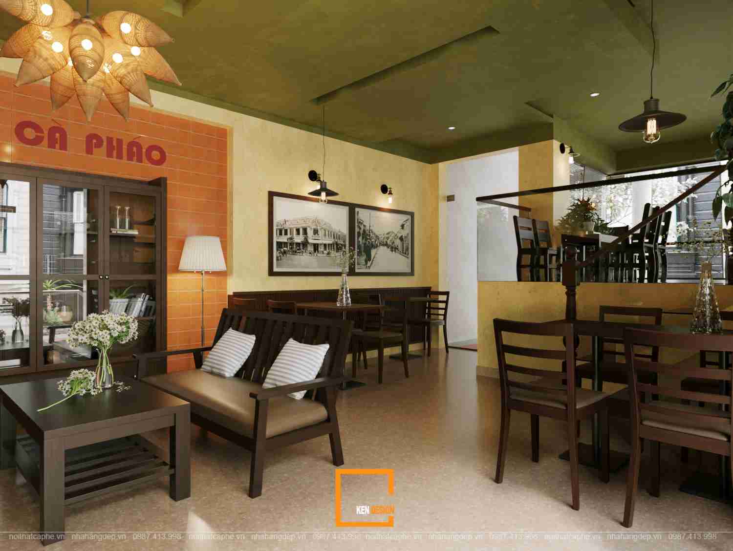 Thiết kế quán cafe Tic Coffee
