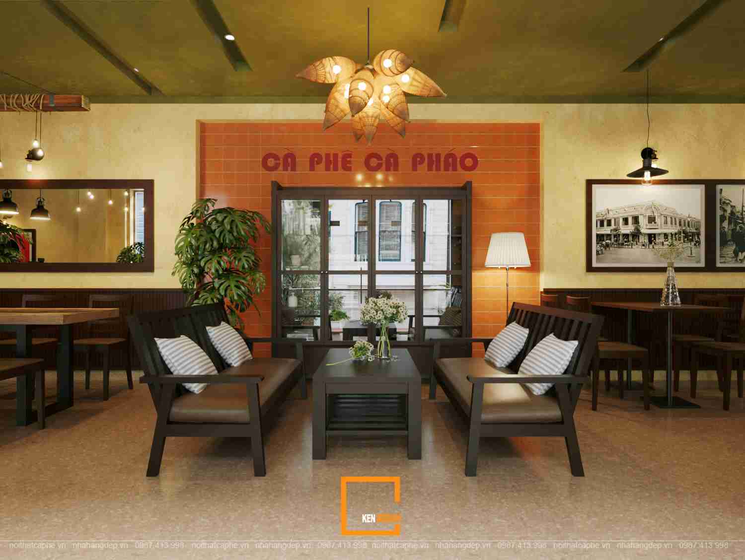 Thiết kế quán cafe Tic Coffee