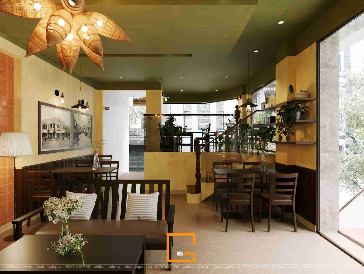 Thiết kế quán cafe Tic Coffee