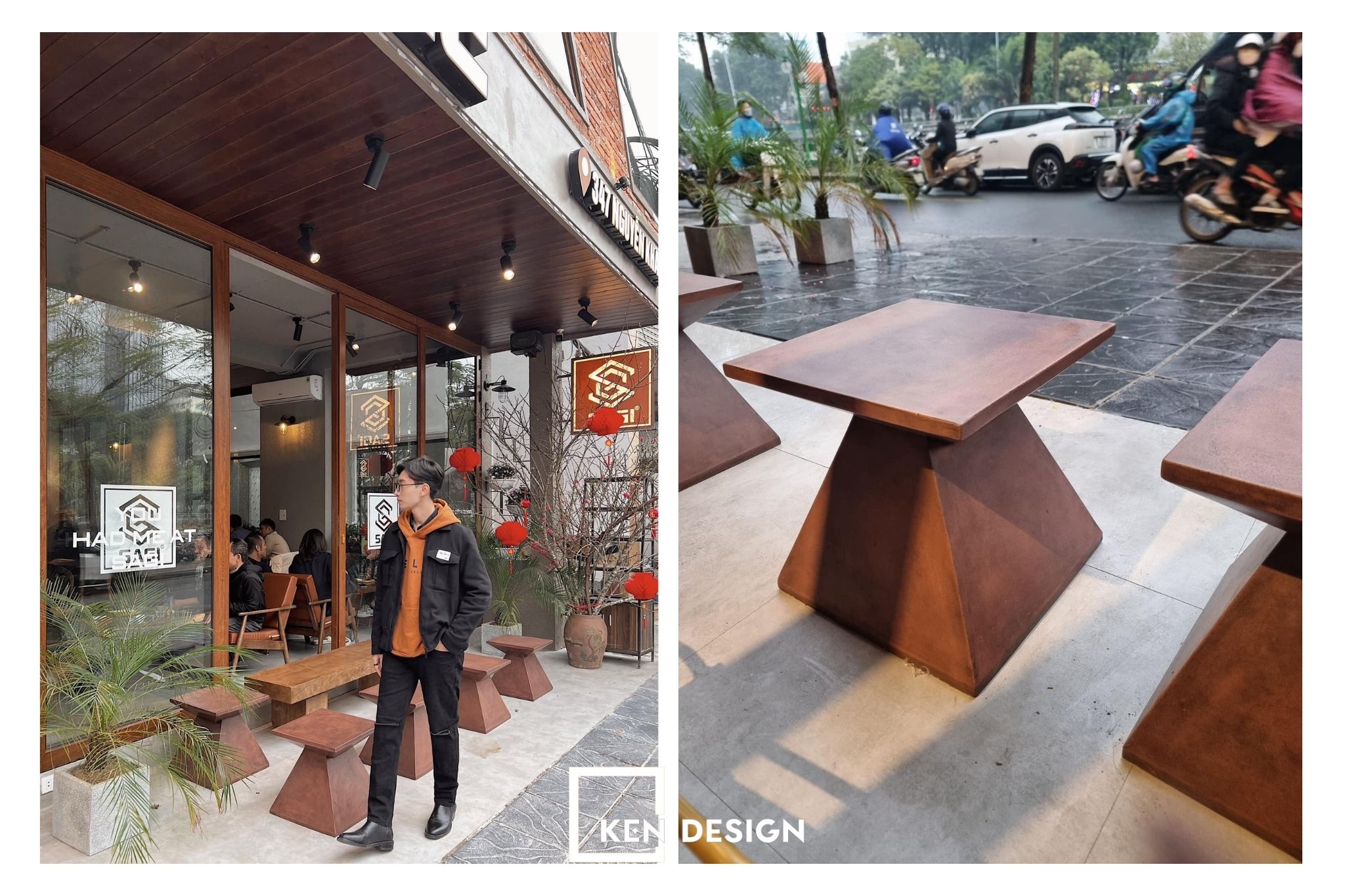 Thiết kế SaGi Coffee - Cảm hứng từ phong cách Industrial