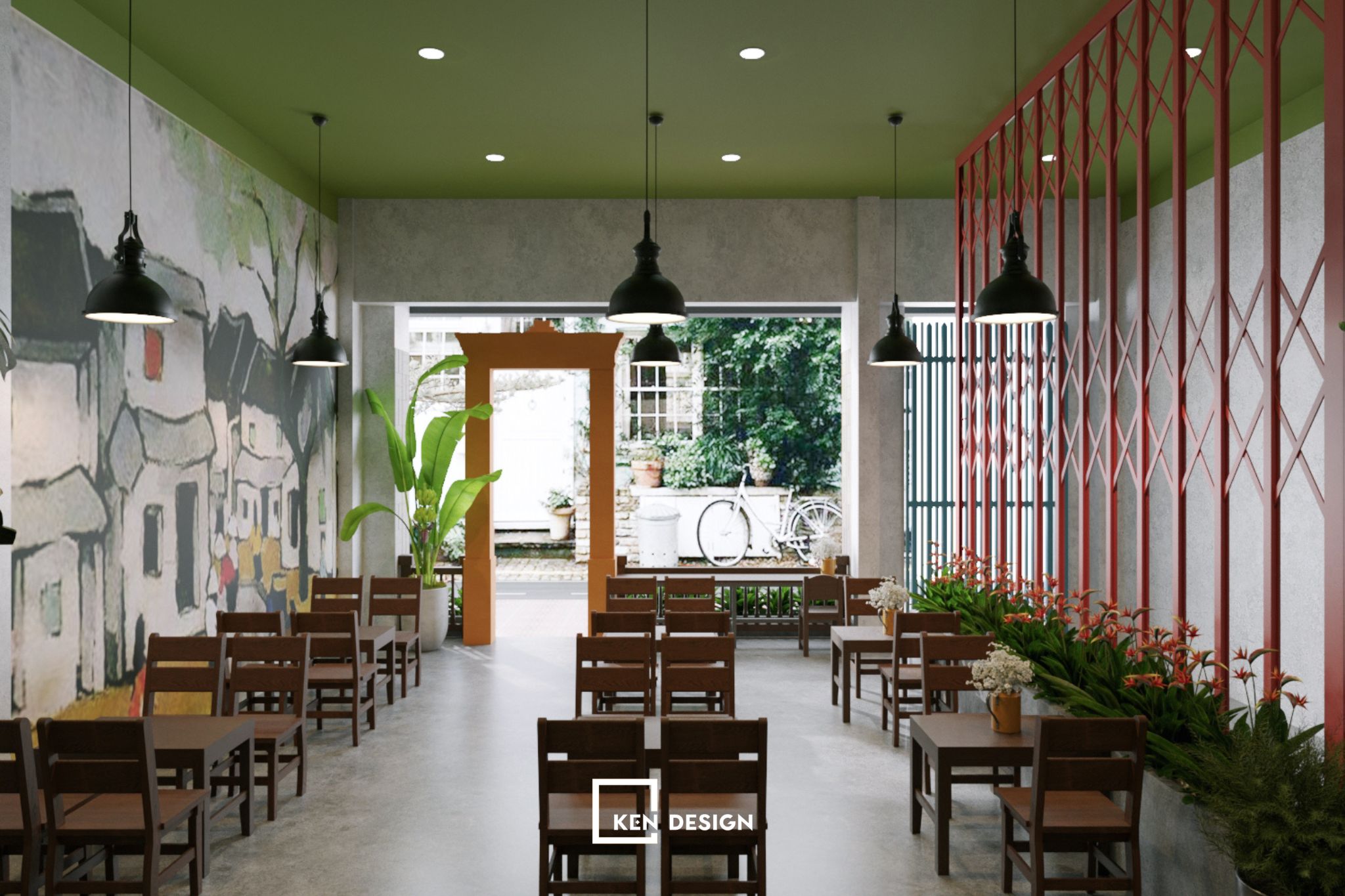 Thiết kế quán Retro cafe