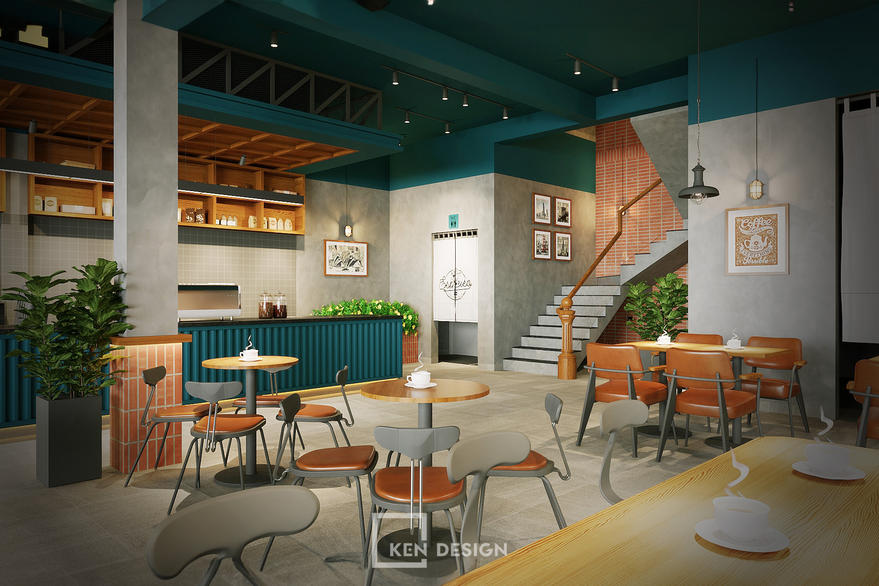Thiết kế quán cafe K&T Quy Nhơn -Bình Định