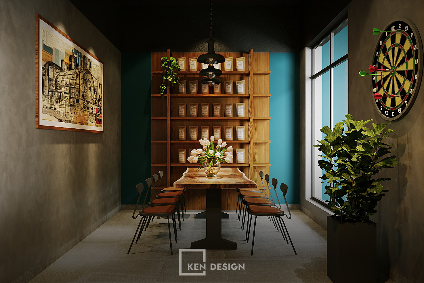Thiết kế quán cafe K&T Quy Nhơn -Bình Định