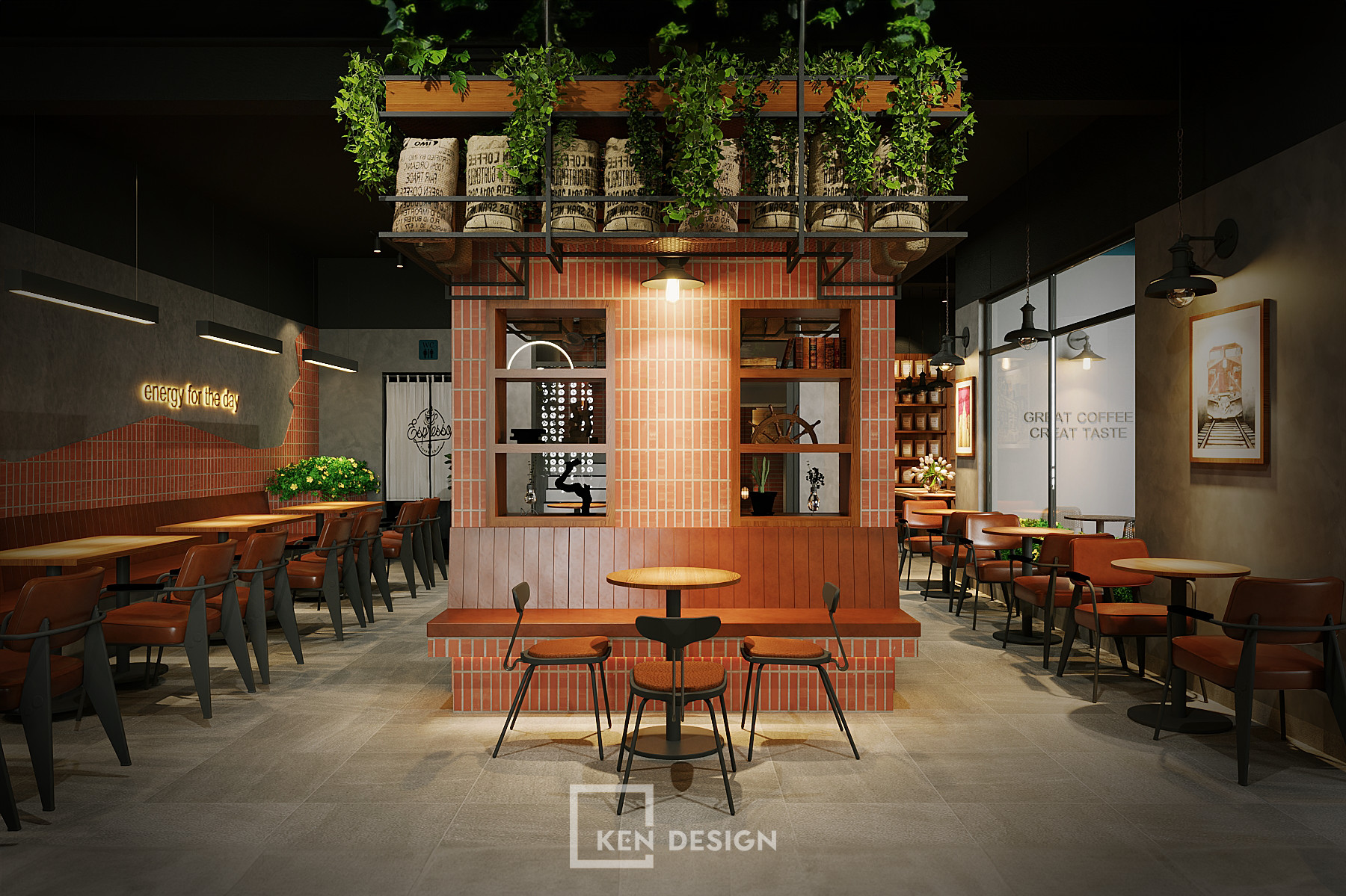 Thiết kế quán cafe K&T Quy Nhơn -Bình Định