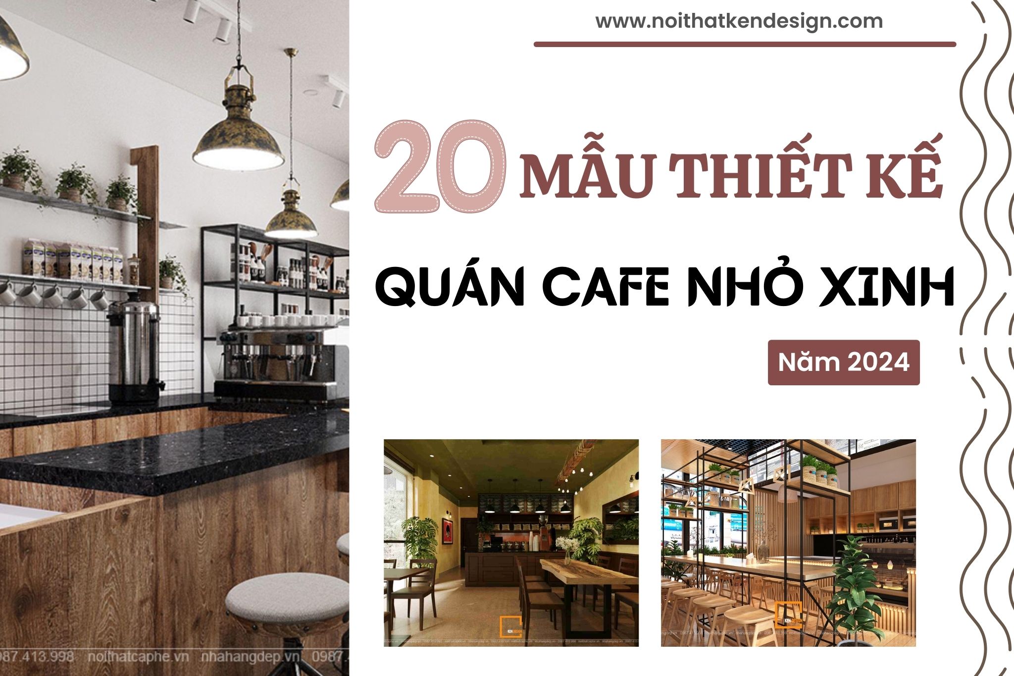 mẫu thiết kế quán cafe nhỏ xinh