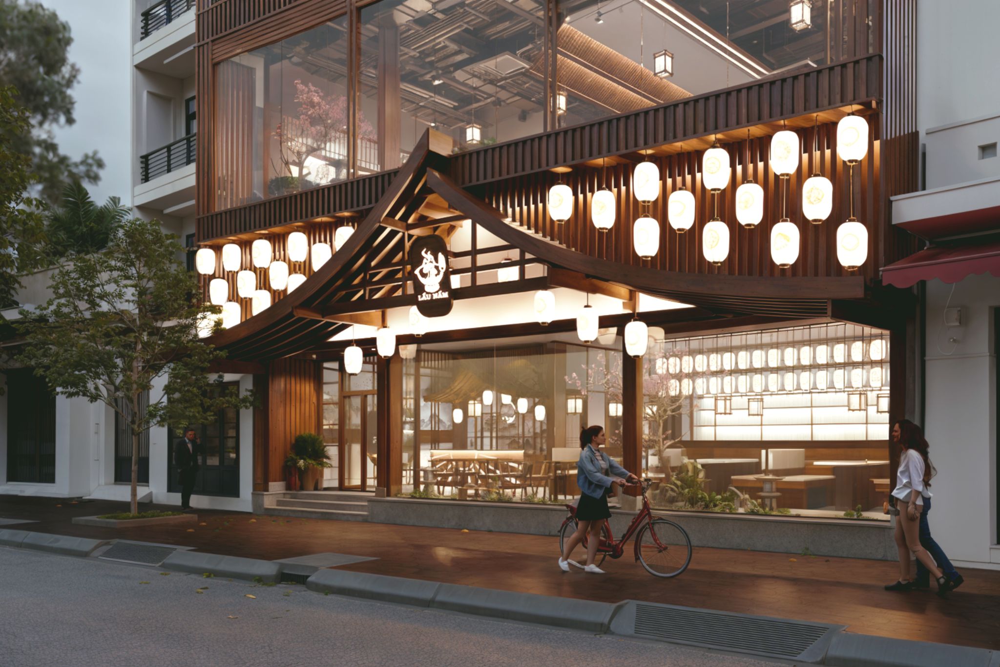 Thiết kế nhà hàng lẩu nấm Okita