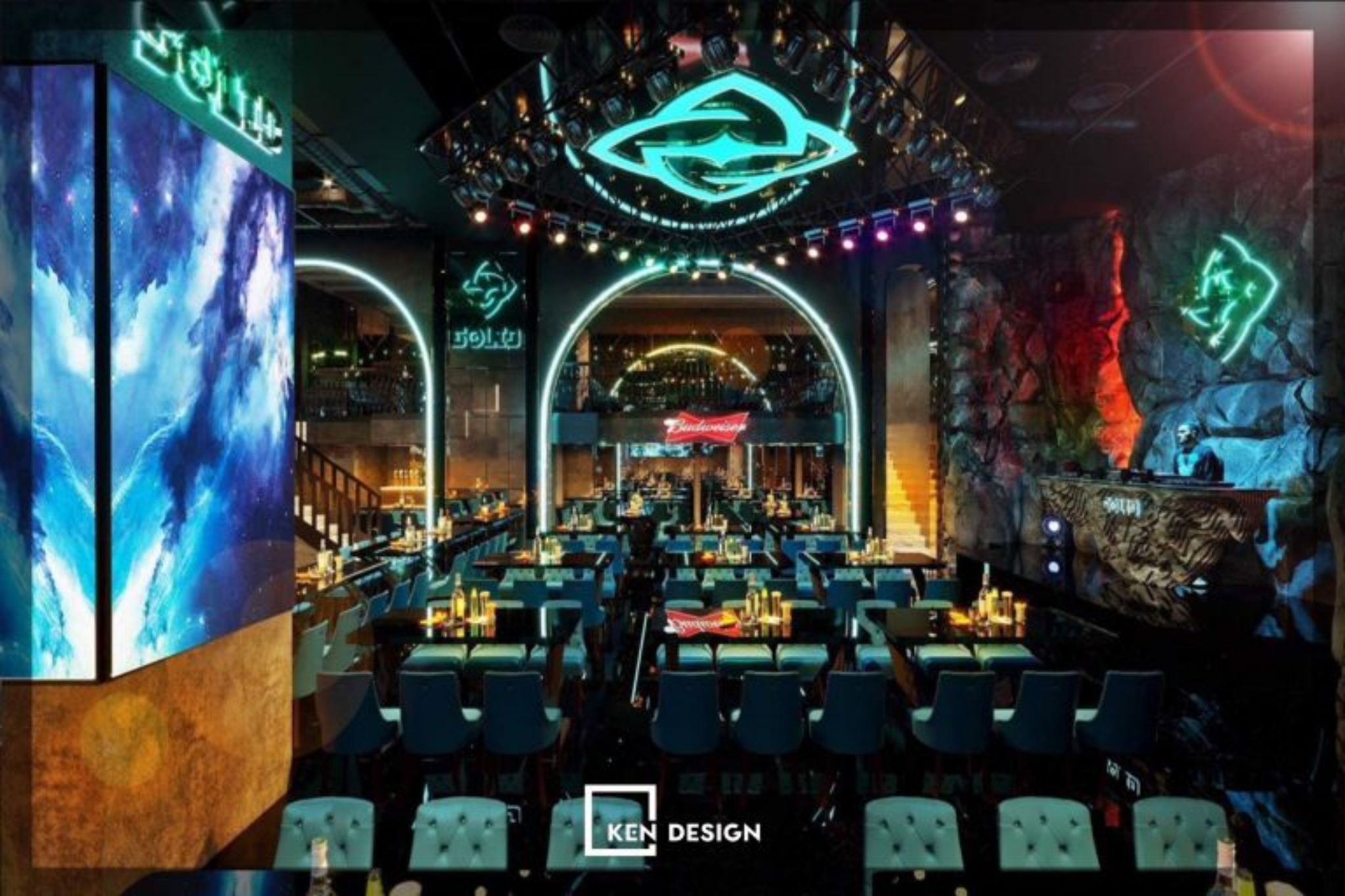 mẫu thiết kế nhà hàng beer club