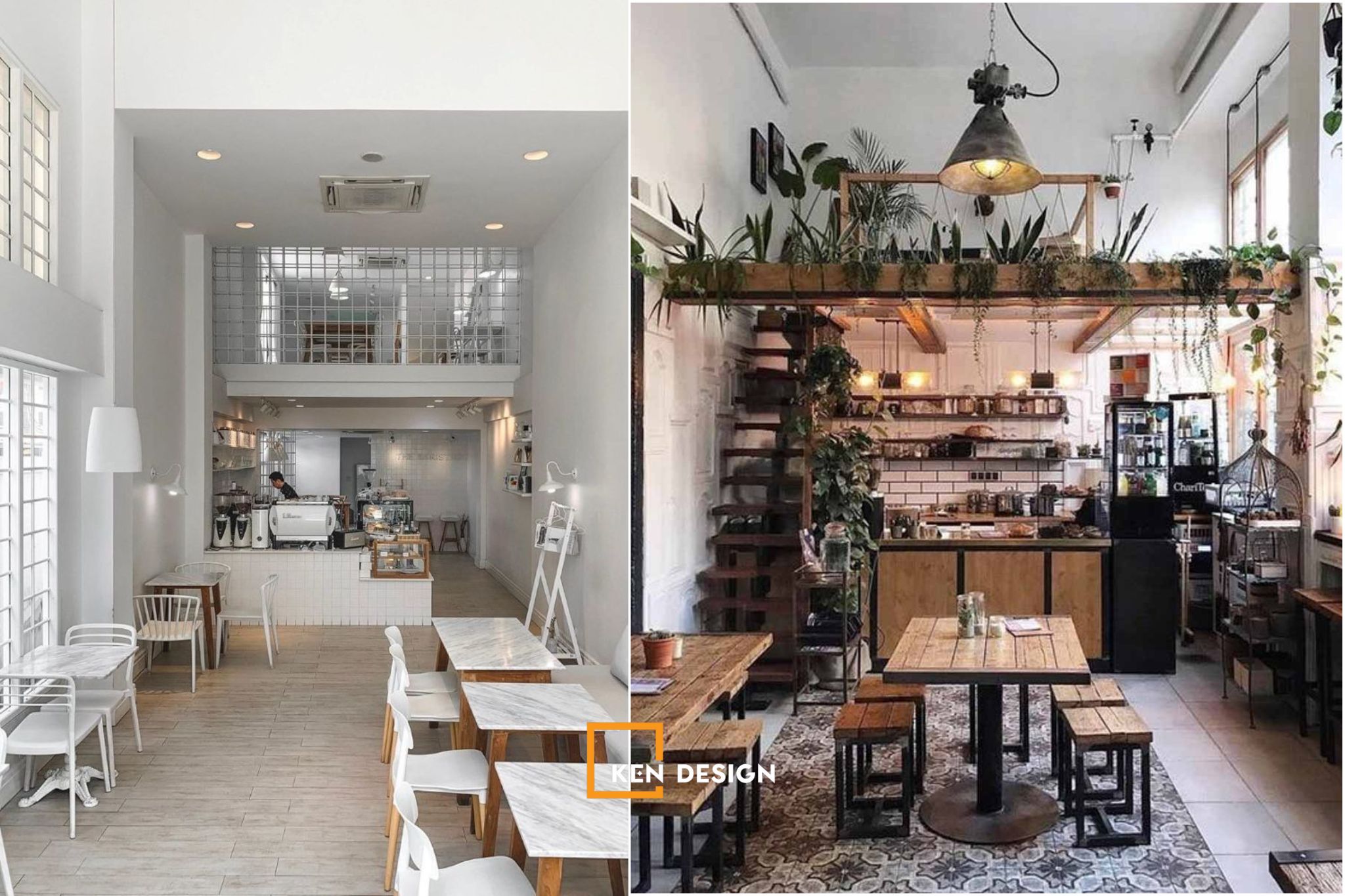 Tối ưu hoá diện tích theo chiều dọc cho quán cafe diện tích nhỏ